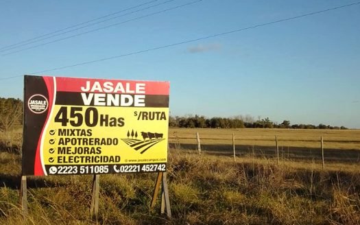 Jasale VENDE 450has Mixtas en Magdalena